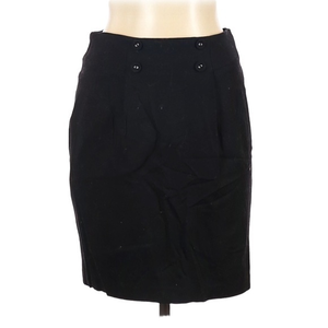 MM Couture‎ by Miss Me Women’s M black wool blend button detail pencil skirt